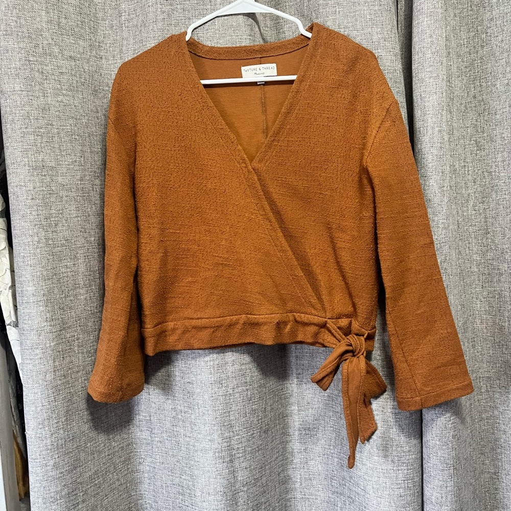 Madewell Texture & Thread Wrap Shirt